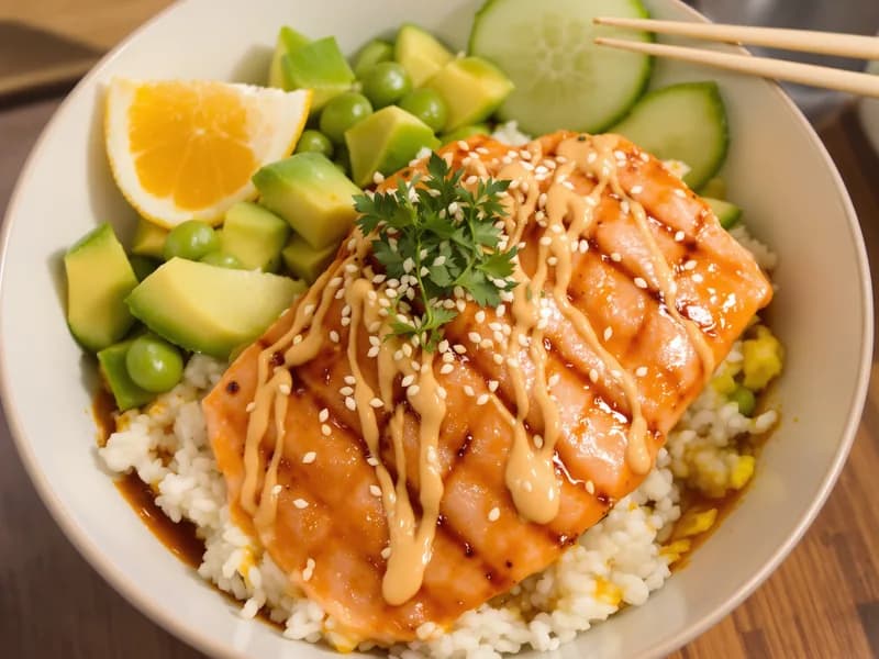 Salmon Donburi